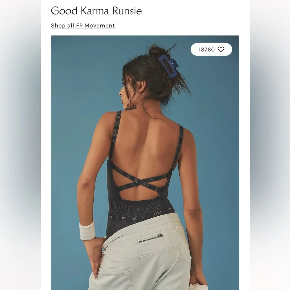 NWOT Free People Good Karma Runsie_2